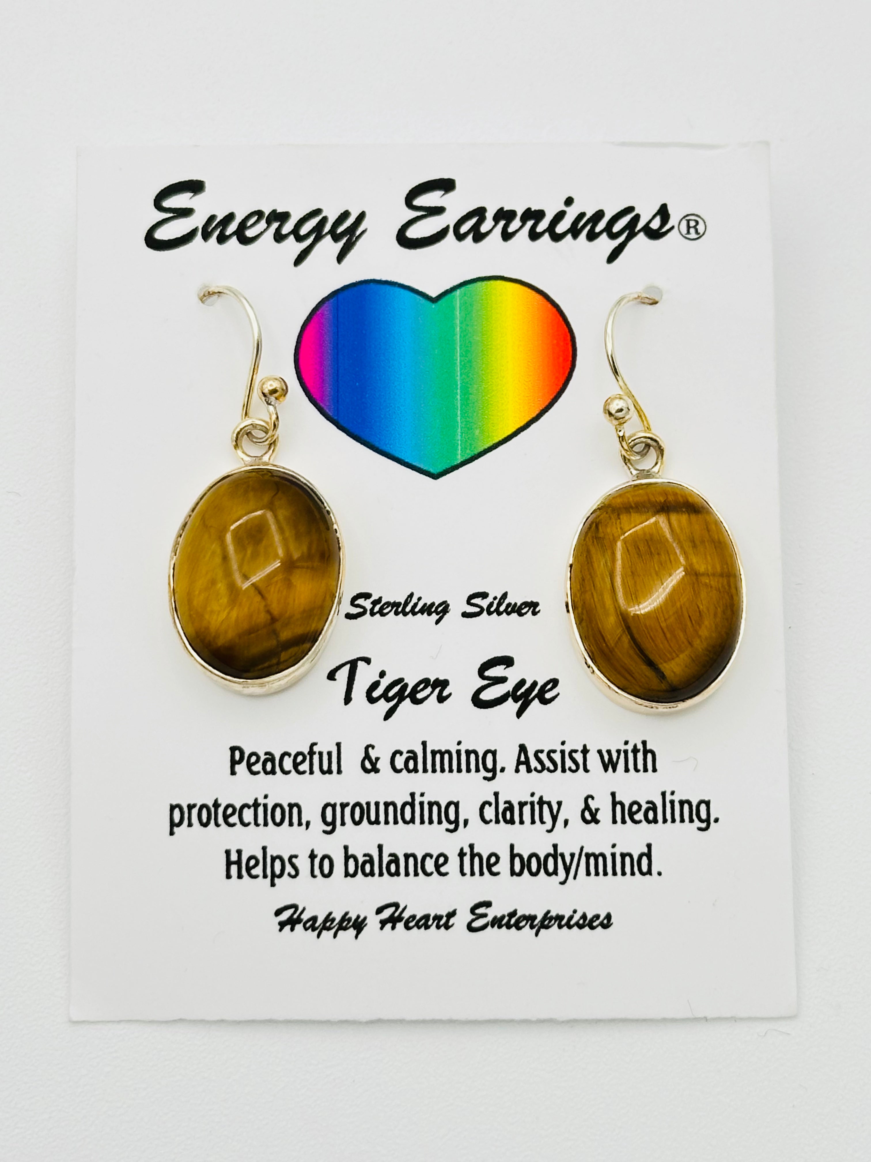 Tiger Eye Energy Earrings
