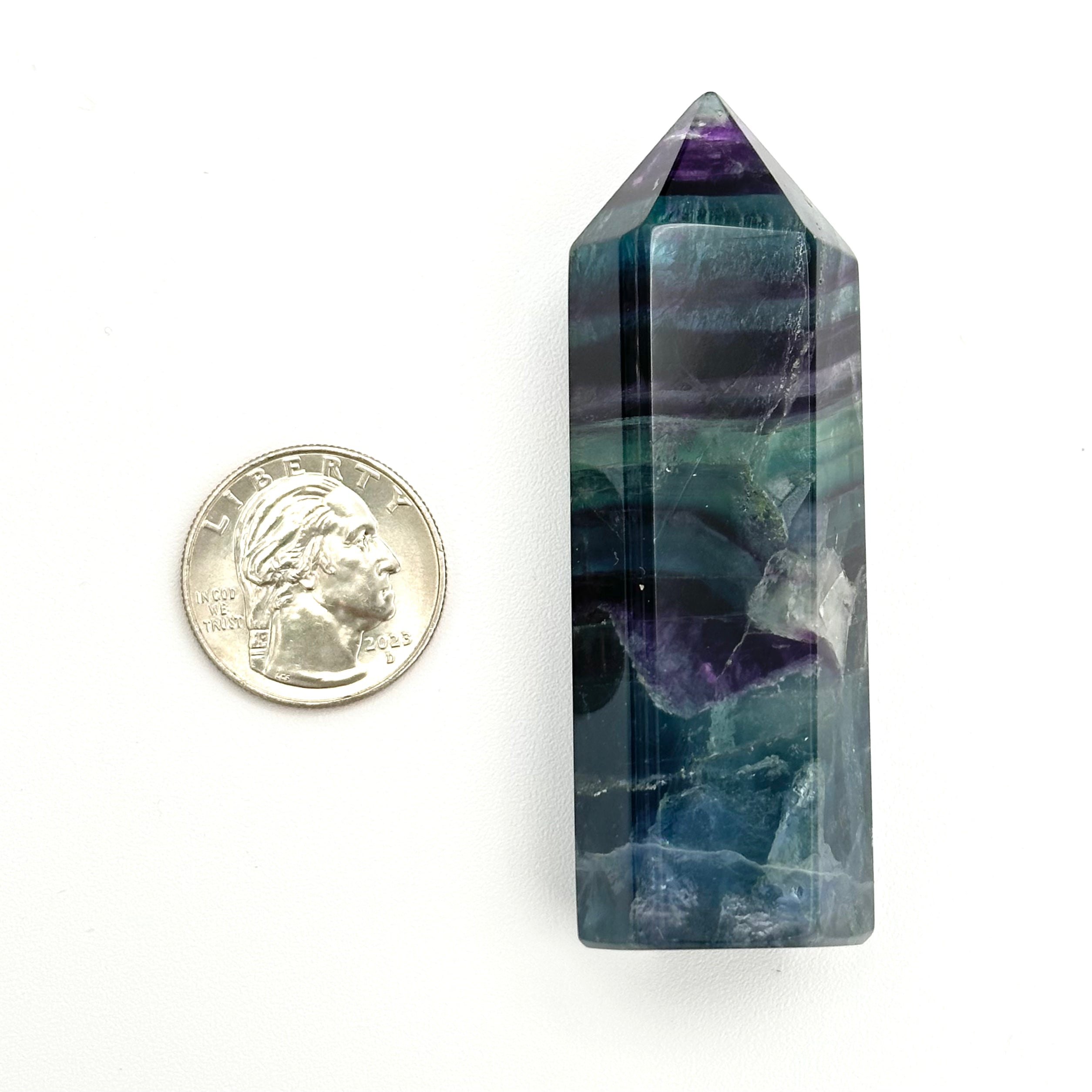 Rainbow Fluorite Points