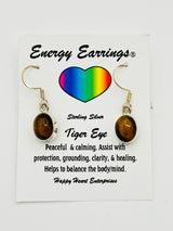 Tiger Eye Energy Earrings