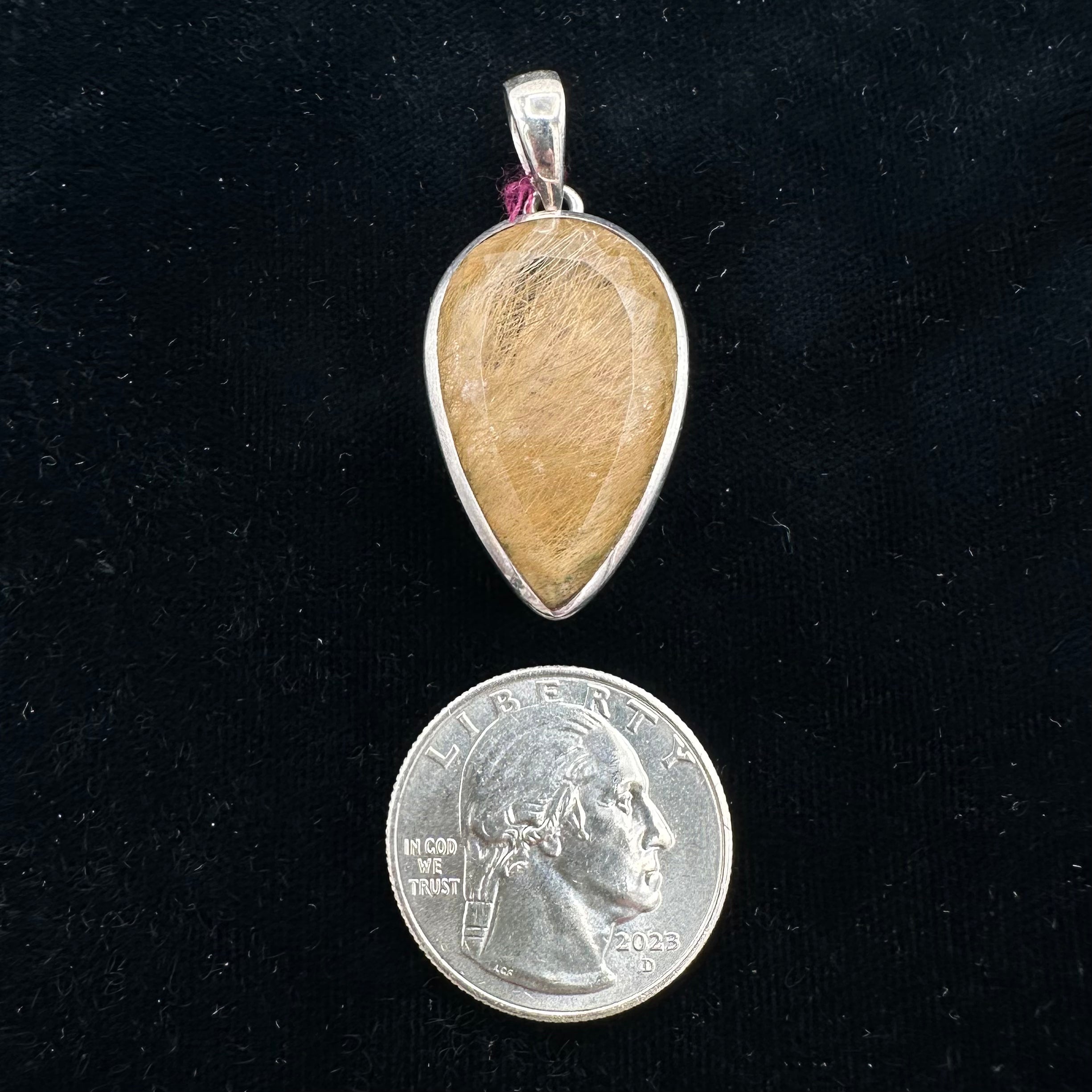 Rutilated Quartz Pendant