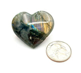 Labradorite Heart Stone