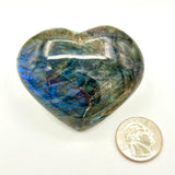 Labradorite Heart Stone