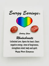 Rhodochrosite Energy Earrings