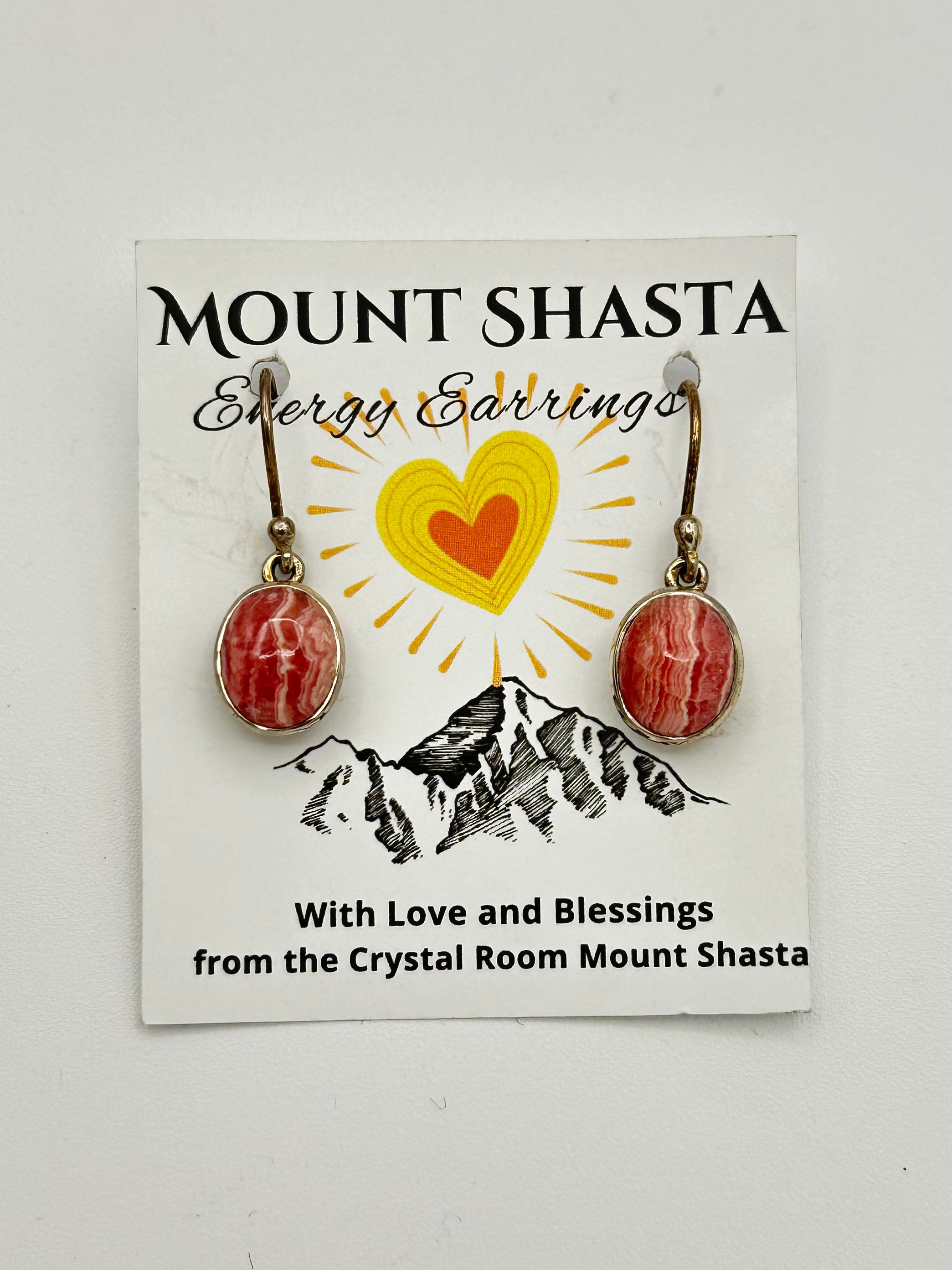Rhodochrosite Energy Earrings