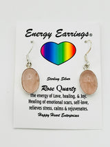 Rose Quartz Energy Earrings