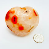 Carnelian Heart Stone