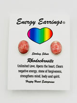 Rhodochrosite Energy Earrings