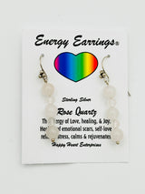 Rose Quartz Energy Earrings