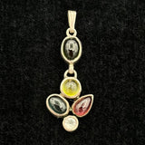 Tourmaline Pendant Multicolored