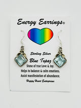 Blue Topaz Energy Earrings