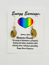 Rutilated Quartz Energy Earrings
