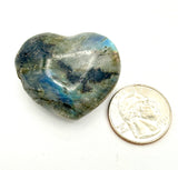 Labradorite Heart Stone