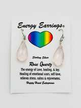 Rose Quartz Energy Earrings