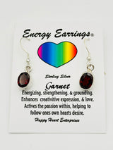 Garnet Energy Earrings