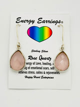 Rose Quartz Energy Earrings