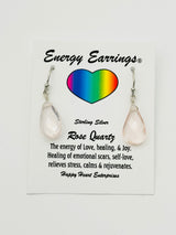 Rose Quartz Energy Earrings