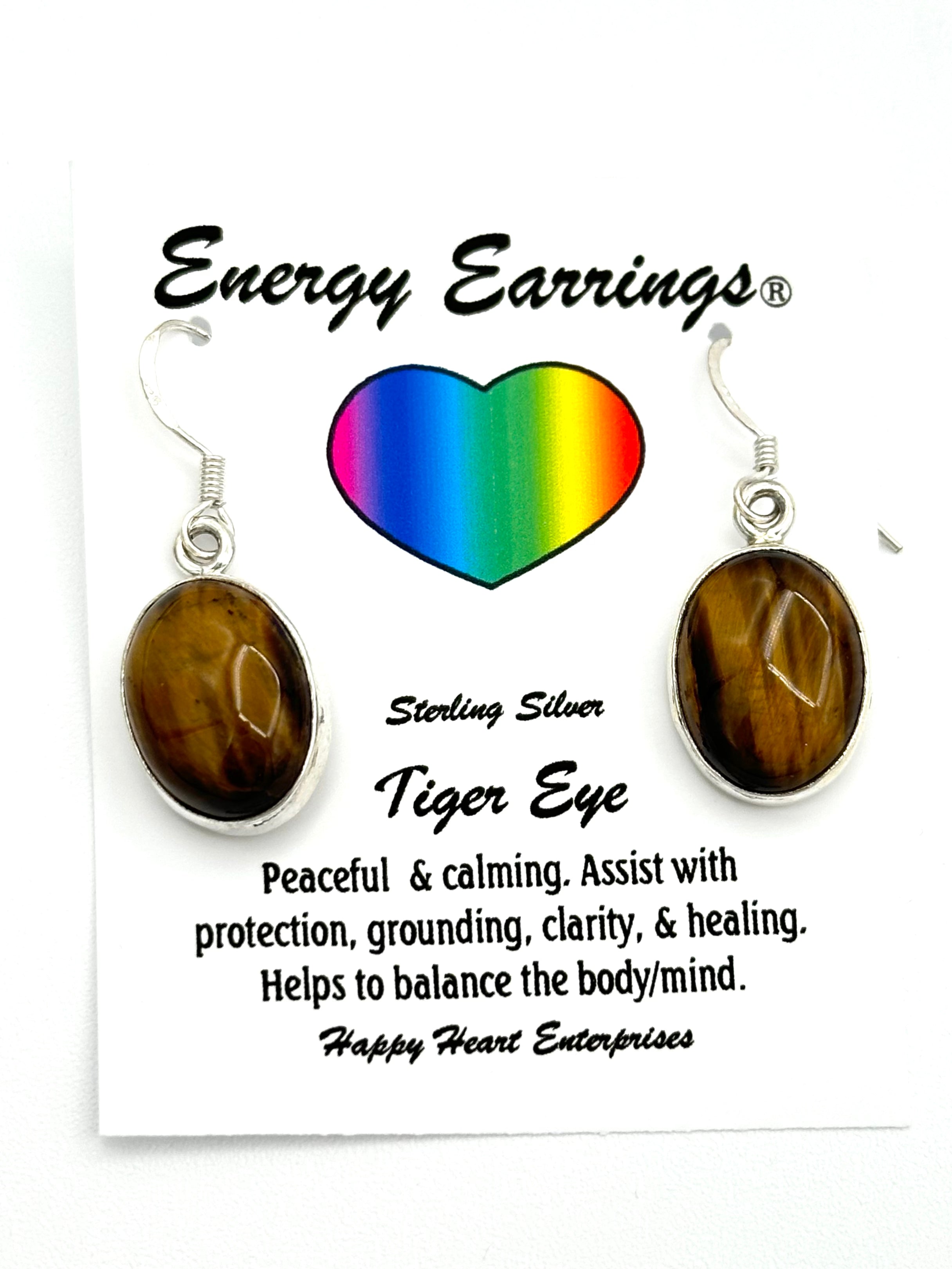 Tiger Eye Energy Earrings