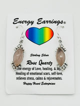 Rose Quartz Energy Earrings