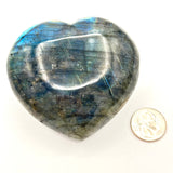 Labradorite Heart Stone