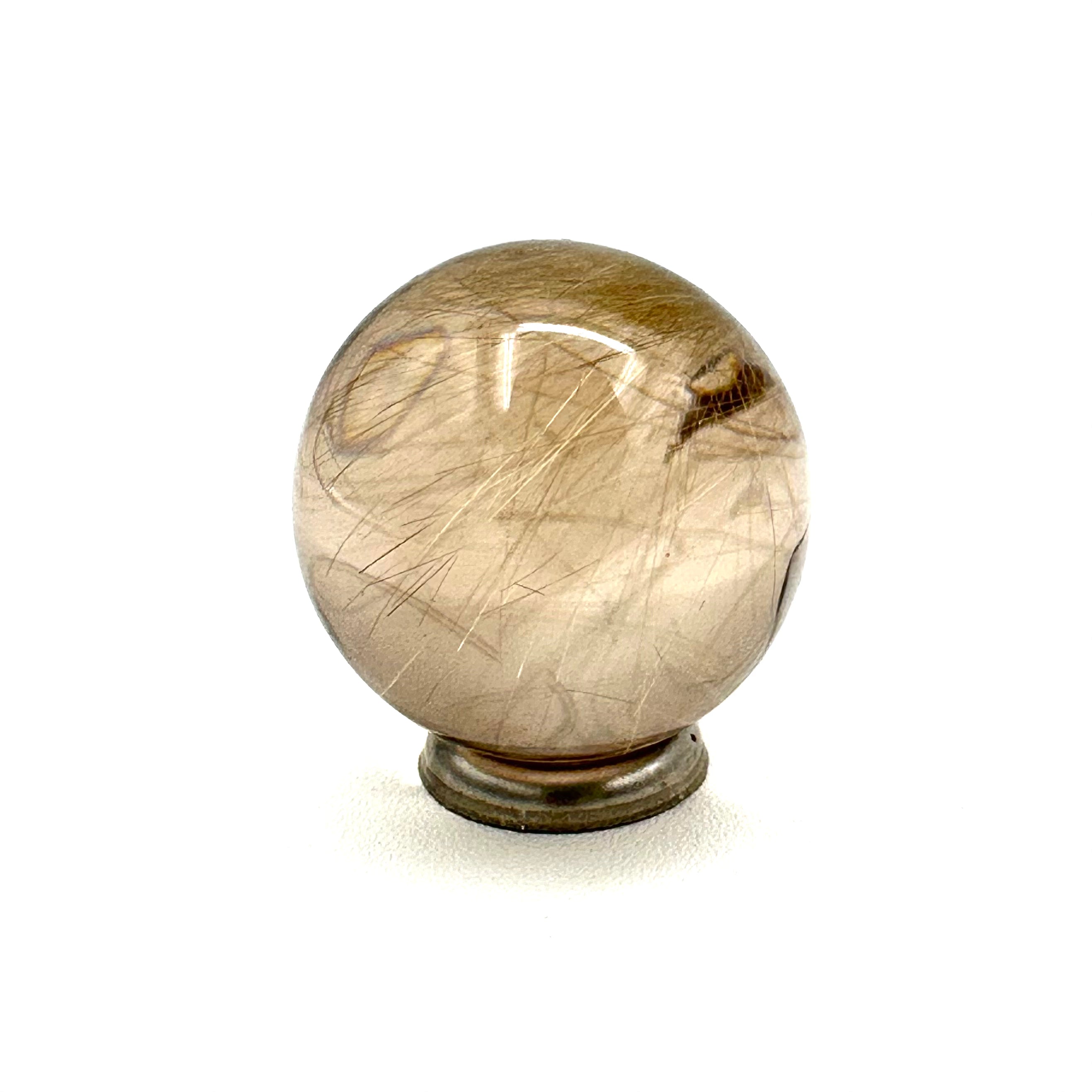Clear Golden Rutile 1" Sphere
