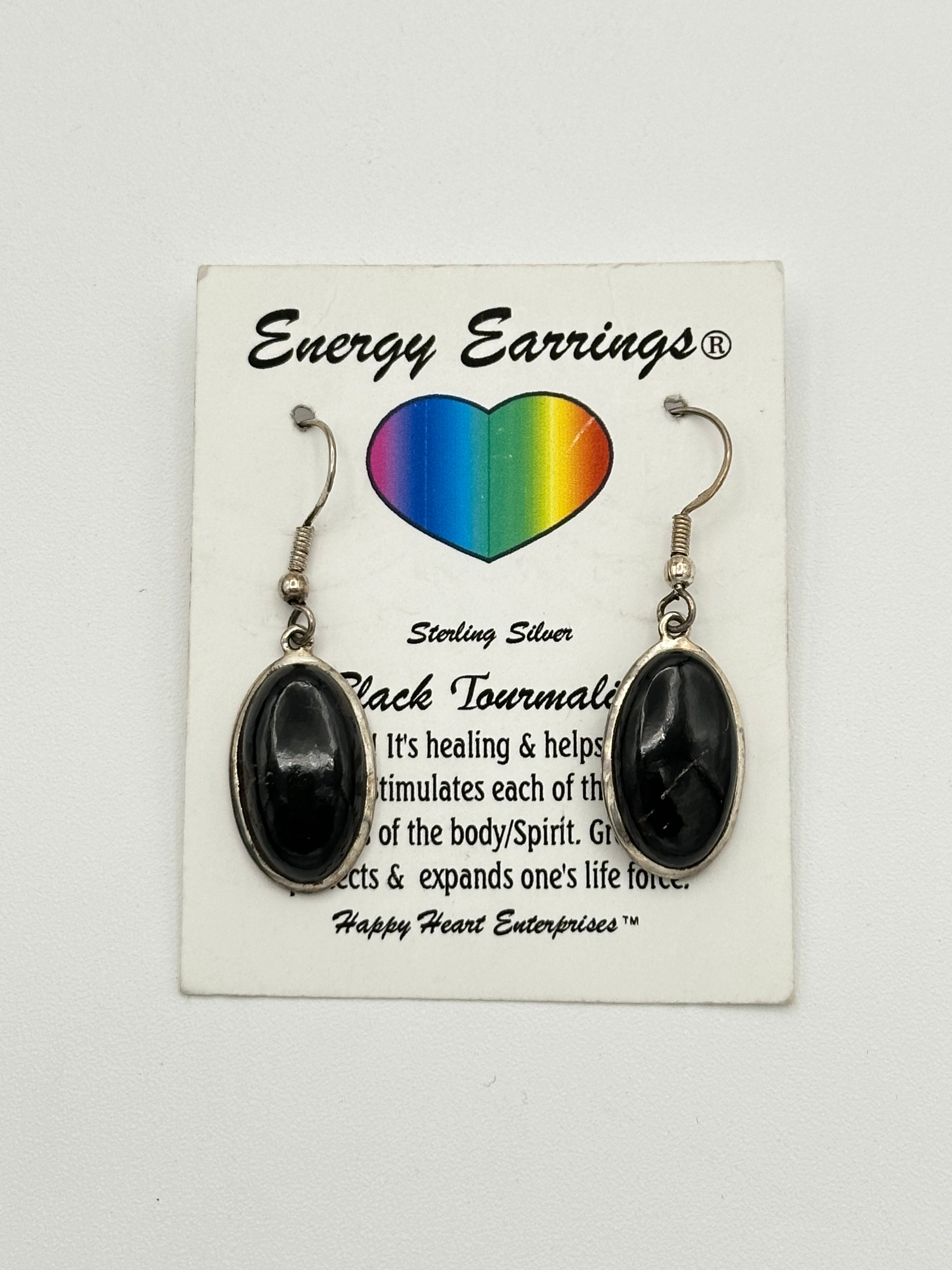 Black Tourmaline Energy Earrings