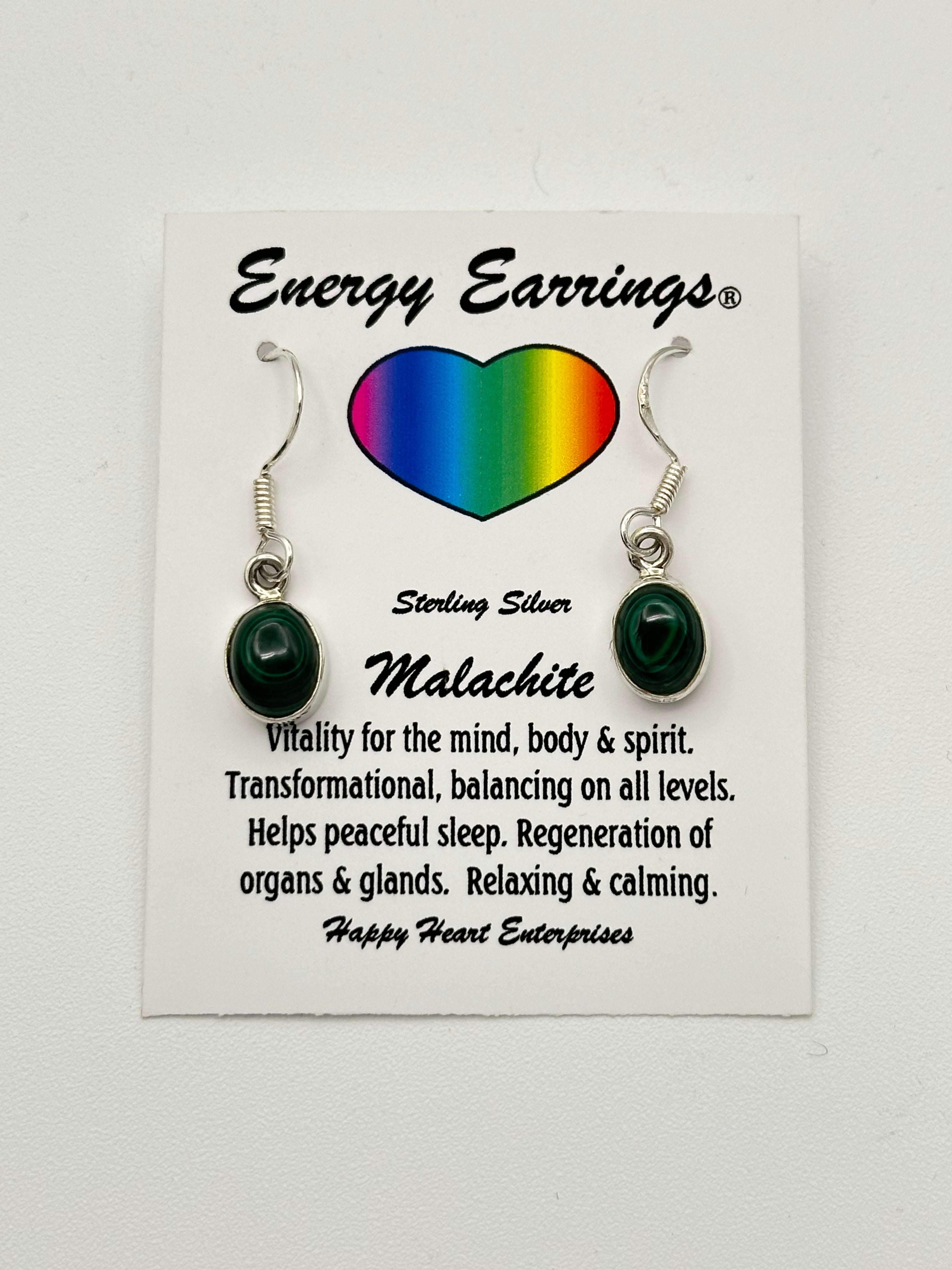 Malachite Energy Earrings
