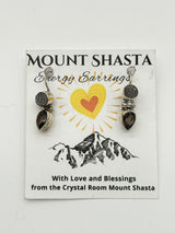 Druzy and Smoky Quartz Energy Earrings