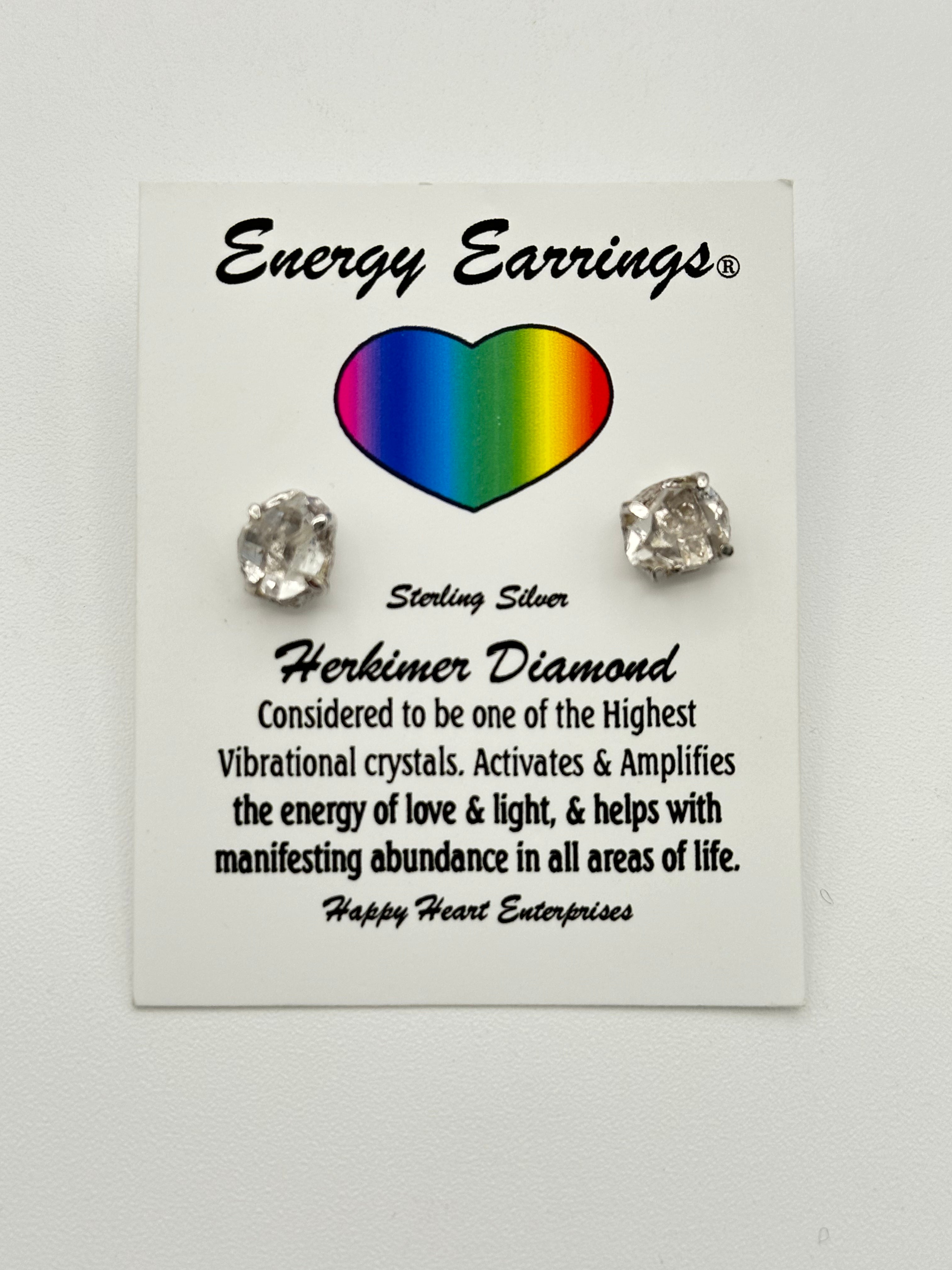 Herkimer Diamond Energy Earrings