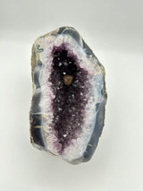 Amethyst Druzy with Calcite Point