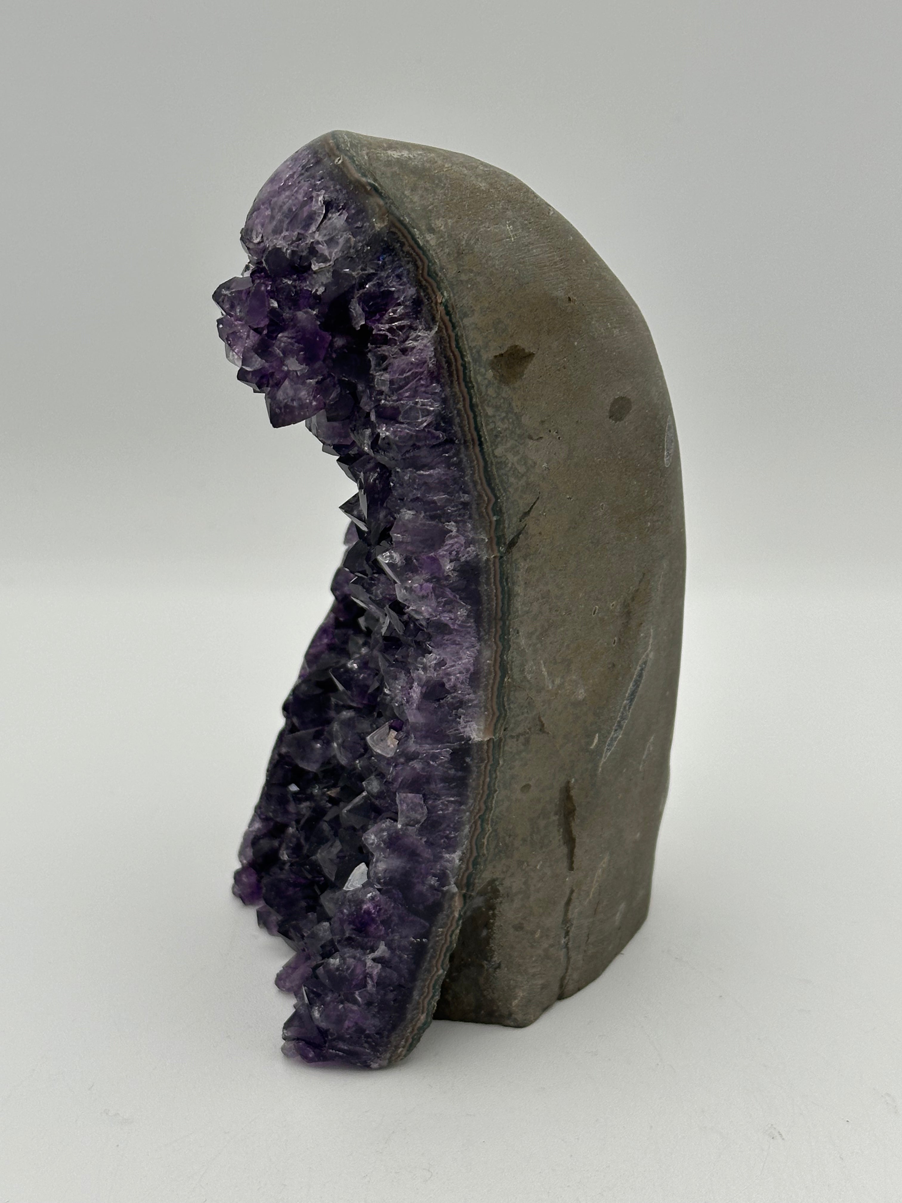 Amethyst Points with Polished Matrix